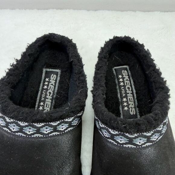 Skechers Shindigs Comfy Hour Clogs w/ Faux Sherpa Lining – Women’s US 6 - Picture 9 of 10